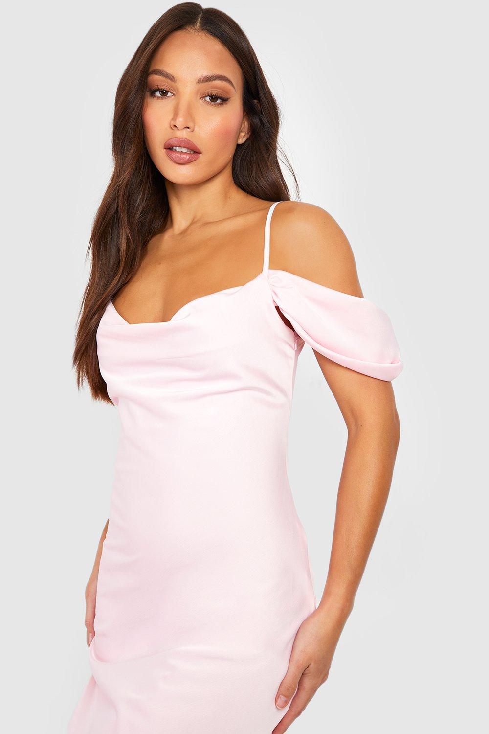 Dusky pink best sale bodycon dress